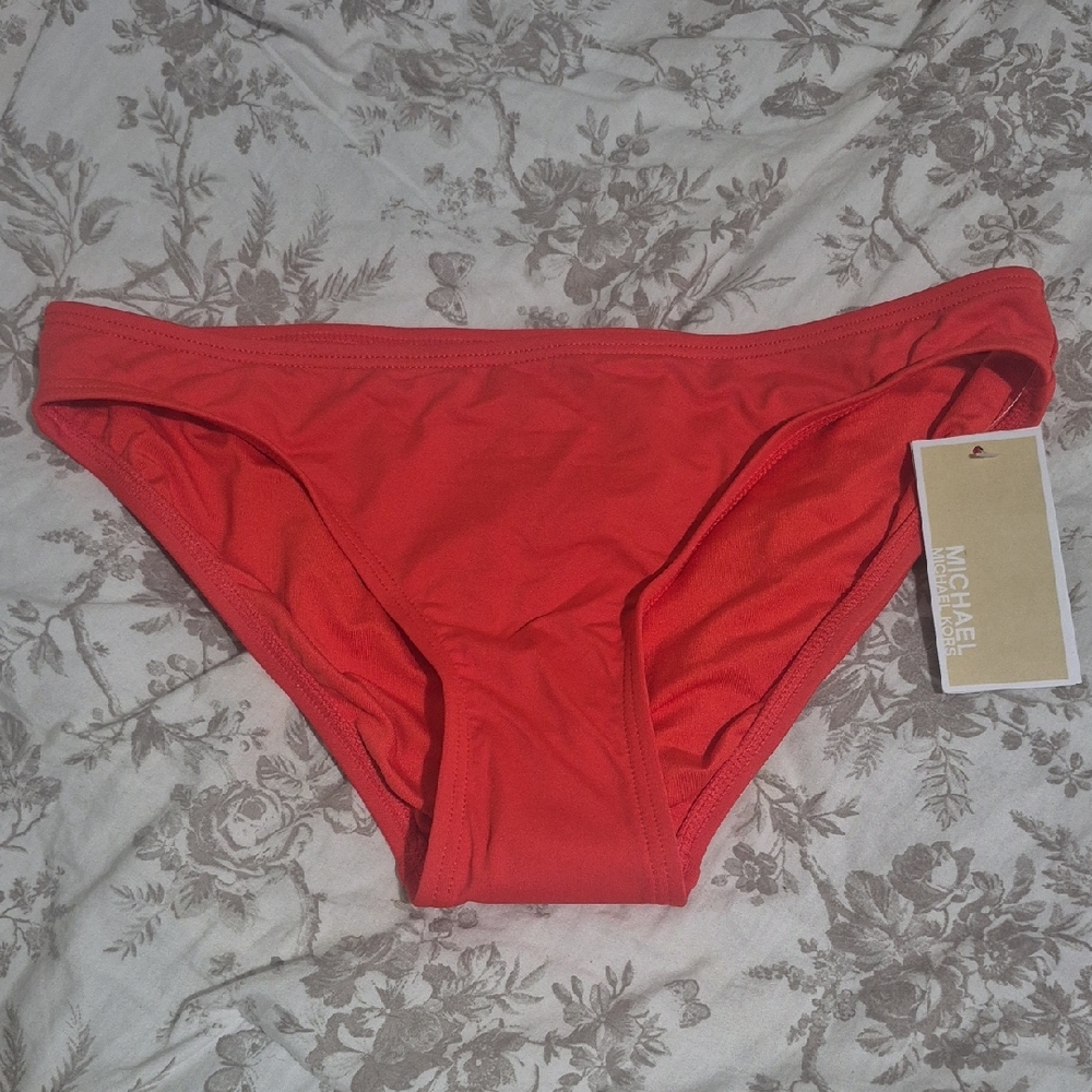 Michael Kors Vibrant Red Swim Bottom